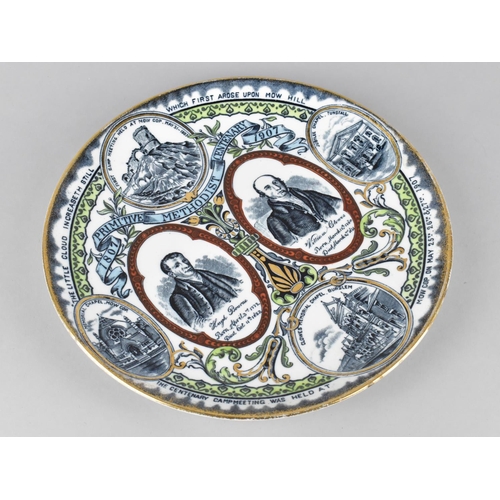 113 - A Wood & Sons Methodist Centenary Plate 1907, 25cms Diameter