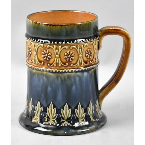 119 - A Royal Doulton Glazed Tankard in the Usual Colour Enamels, impressed Marks to Base, No 5469