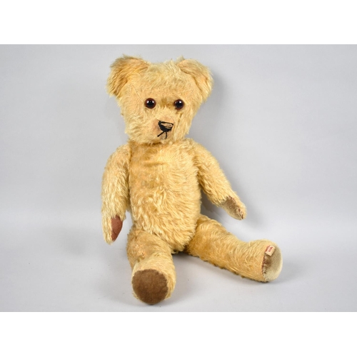 143 - A Vintage Plush Irish Teddy Bear with Label to Foot 'Made in Eire'