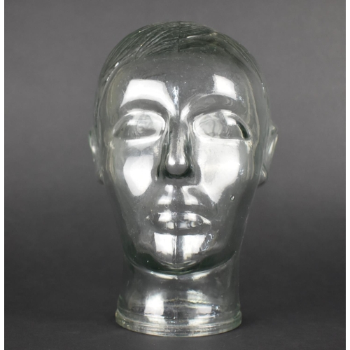 167 - A Mid 20th Century Glass Bust, 23.5cms High