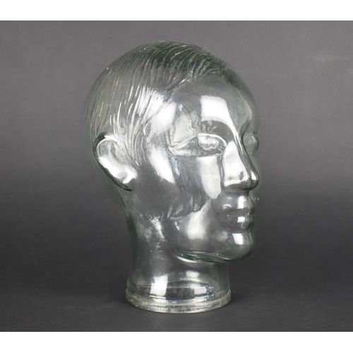 167 - A Mid 20th Century Glass Bust, 23.5cms High