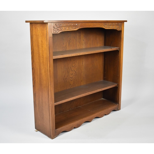 173 - A Mid 20th Century Two Shelf Open Bookcase, 91cms Wide