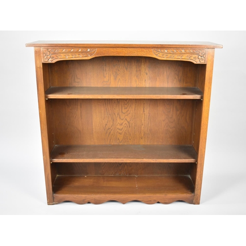 173 - A Mid 20th Century Two Shelf Open Bookcase, 91cms Wide