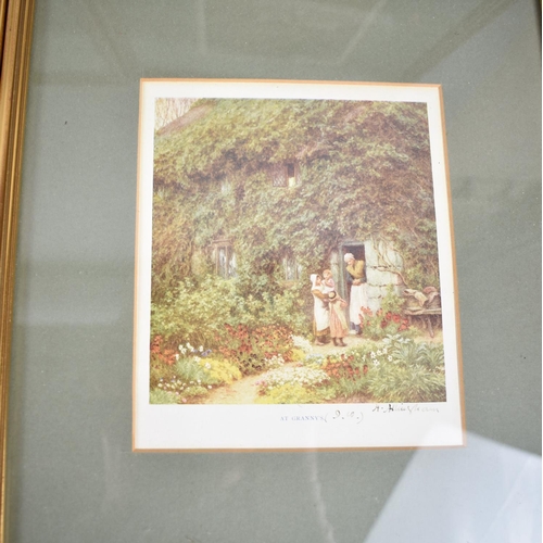 198 - A Set of Eight Framed Prints, Cottages