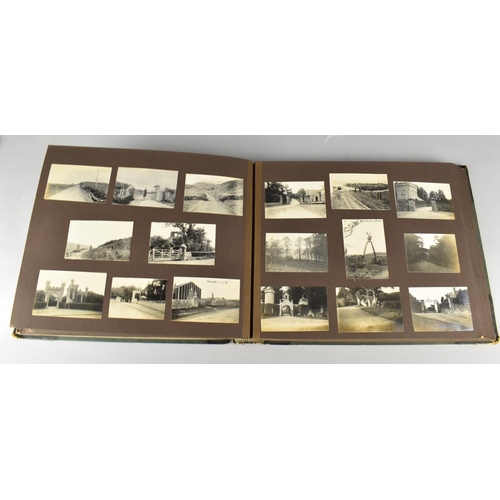 211 - A Vintage Photograph Album Containing Monochrome Photographs of Famous Buildings and Views in Englan... 