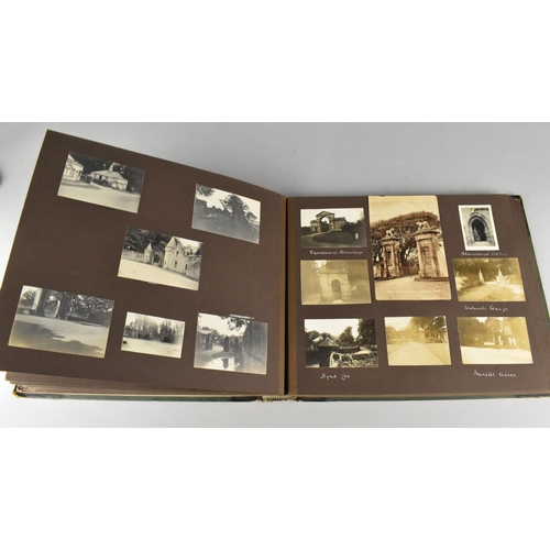 211 - A Vintage Photograph Album Containing Monochrome Photographs of Famous Buildings and Views in Englan... 