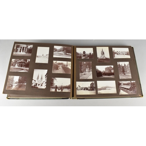 211 - A Vintage Photograph Album Containing Monochrome Photographs of Famous Buildings and Views in Englan... 