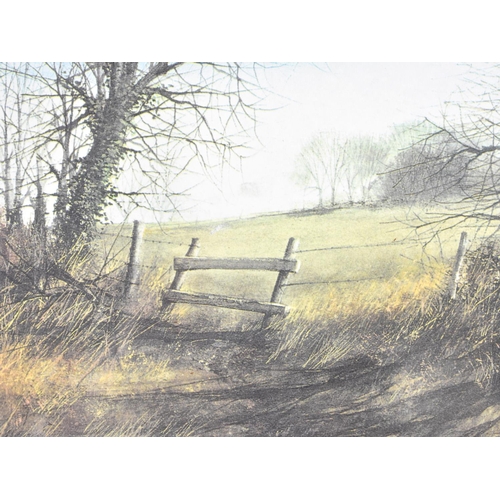 217 - Two Framed Prints, Winter Landscapes, 19.5x14cms