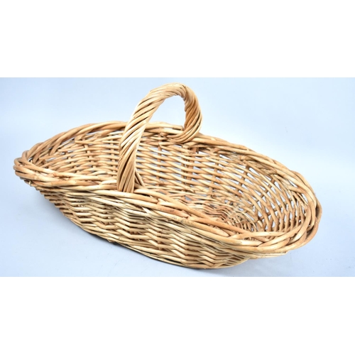 253 - A Modern Wicker Flower Trug, 57cms Wide