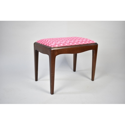 258 - A Stag Mahogany Dressing table Stool, 53cms Wide