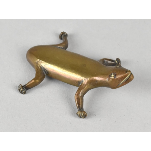 26 - A Small Bronze Study of a Lizard, 6cms Long