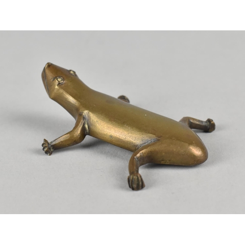 26 - A Small Bronze Study of a Lizard, 6cms Long