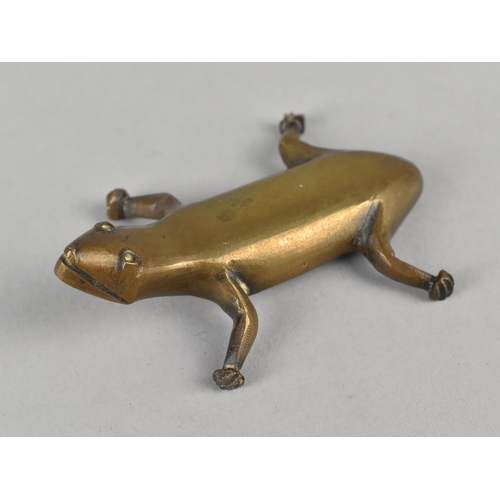 26 - A Small Bronze Study of a Lizard, 6cms Long