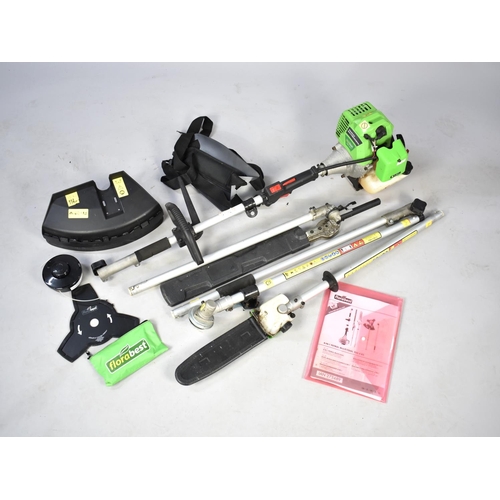 270 - A Florabest Four in One Petrol Multitool FBK4 B2 with Accessories, Working Order