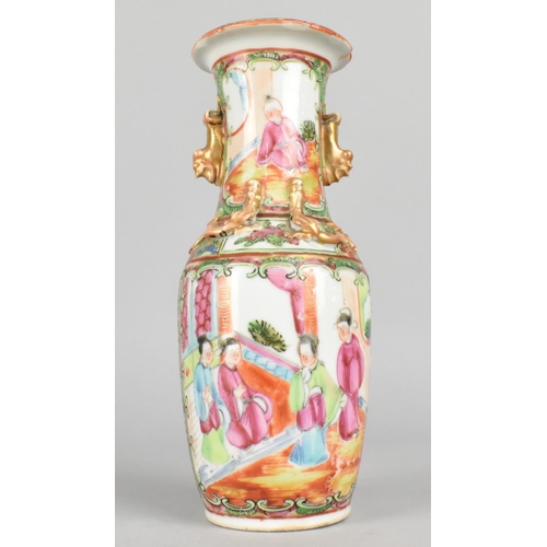 281 - A Chinese Qing Dynasty Porcelain Vase Decorated in the Famille Rose Palette in the Usual Manner, 20c... 