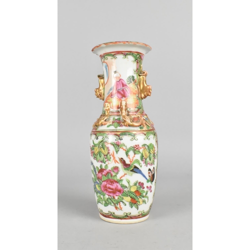 281 - A Chinese Qing Dynasty Porcelain Vase Decorated in the Famille Rose Palette in the Usual Manner, 20c... 