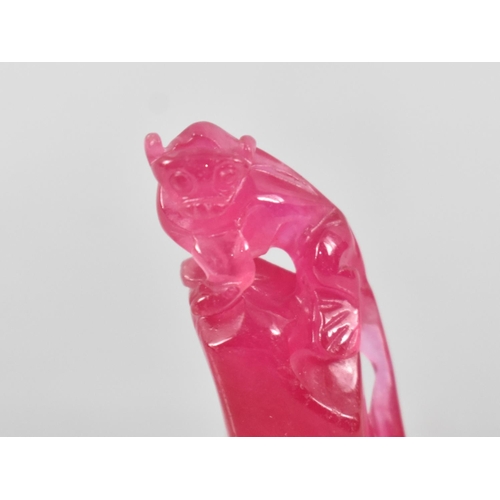 301 - A Reproduction Chinese Pink Stone Seal