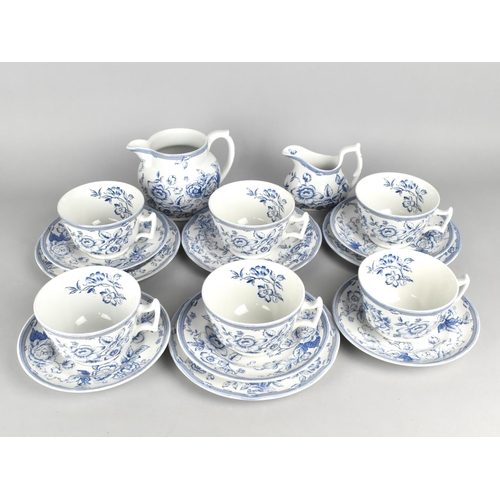 317 - A Spode for Laura Ashley Clifton Tea Set to Comprise Five Cups, Five Saucers, Four Side Plates and T... 