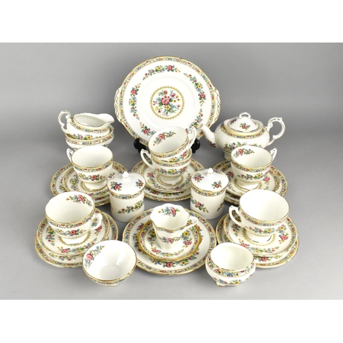 320 - A Coalport Ming Rose Tea Set to Comprise Five Saucers, Two Side Plates, Four Smaller Plates, Milk Ju... 