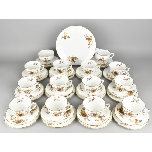 331 - A Royal Worcester Golden Harvest Tea Set to Comprise Twelve Cups, Eleven Saucers, Eighteen Side Plat... 