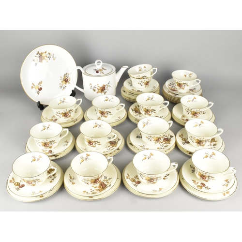 332 - A Royal Worcester Golden Harvest Tea Set to Comprise Fifteen Cups, Sixteen Saucers, Twenty Side Plat... 