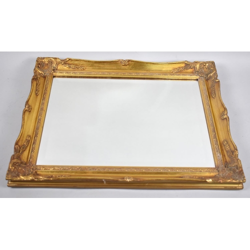 335 - A Modern Gilt Framed Wall Mirror, 39x29cms