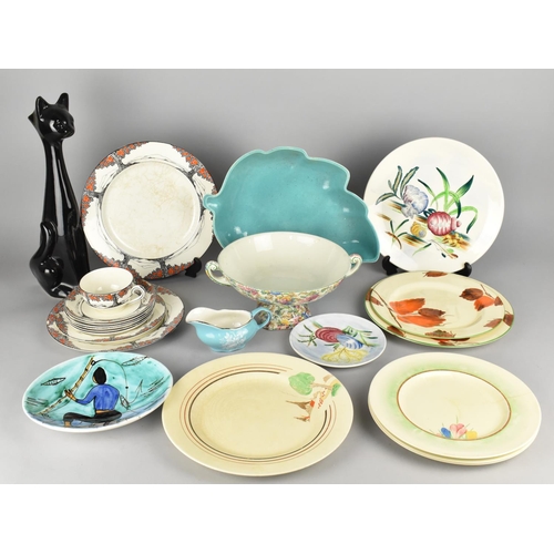 340 - A Collection of Early/Mid 20th Century Ceramics to Comprise Clarice Cliff Plates, Crown Ducal Orange... 