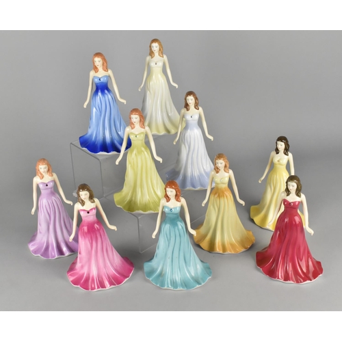 360 - A Set of Ten Royal Doulton Gemstone Collection Figures