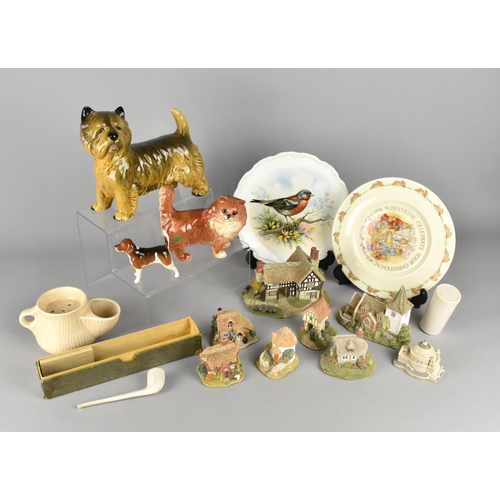 361 - A Collection of Various Ornaments to Comprise Beswick Hound (AF), Cat, Royal Doulton Bunnykins Plate... 