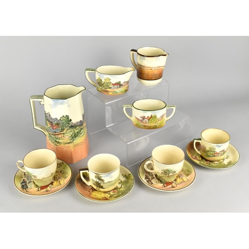 363 - A Collection of Royal Doulton Series Ware to Comprise Cups and Saucers and Jugs