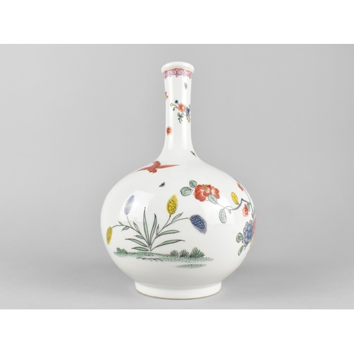 406 - A French Porcelain Sampson Chantilly Style Vase of Bottle form Decorated in Polychrome Enamels in th... 