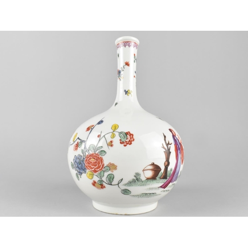 406 - A French Porcelain Sampson Chantilly Style Vase of Bottle form Decorated in Polychrome Enamels in th... 