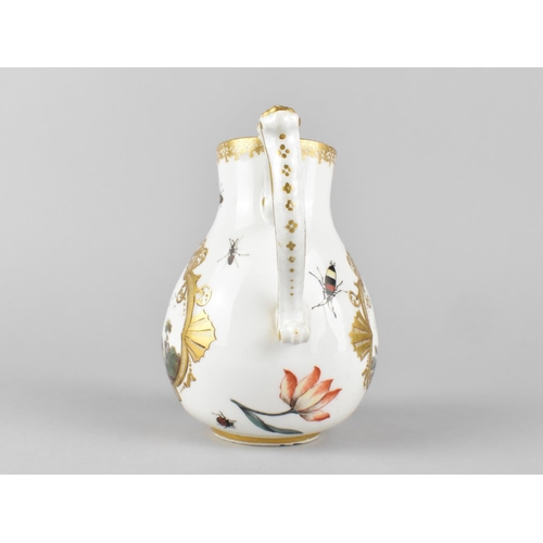 407 - A 19th/20th Century Meissen Porcelain Jug Hand Painted with Exterior Figural Scene Cartouches in Orn... 