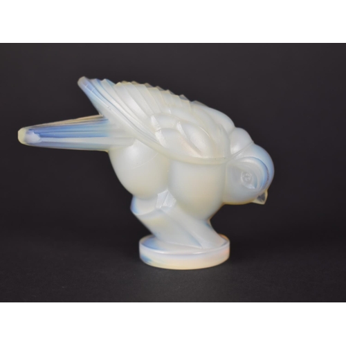 415 - A Lalique Type Bird, 7.5cm high