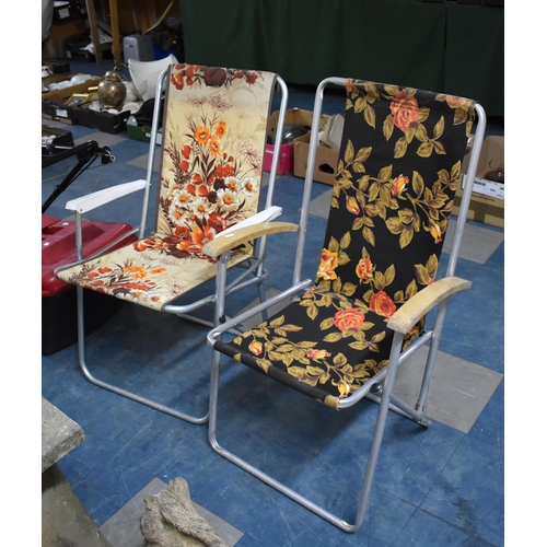 476 - A Pair of Late 20th Century Folding Garden Chairs