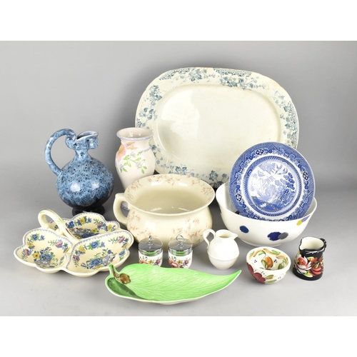 489 - A Collection of Ceramics to Comprise Large Platter, Masons Trefoil Dish, Royal Worcester Egg Coddler... 