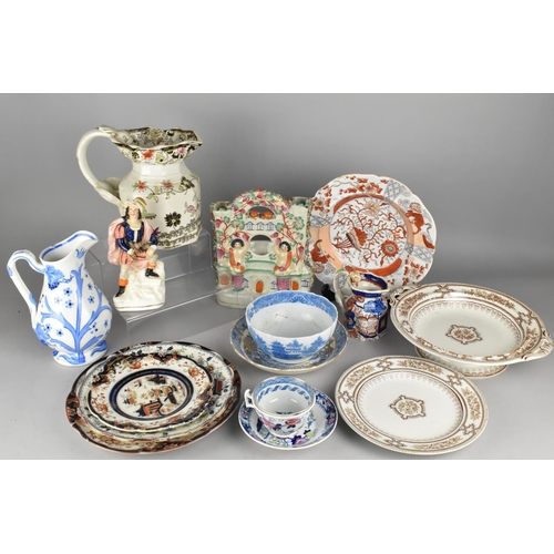 515 - A Collection of Various 19th and Later Century English Ceramics to Comprise Large Ironstone Amhurst ... 