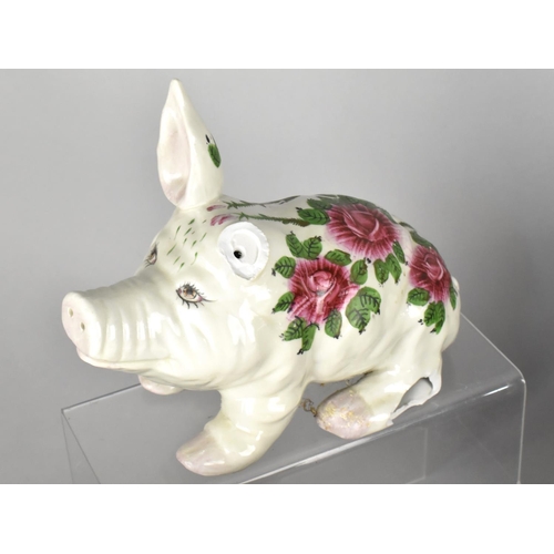 518 - A Collection of Ceramics to Comprise Wemyss Type Pig (AF), Plates, Mason Trays, Studio Pottery etc (... 