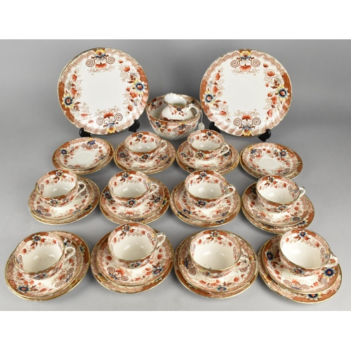 522 - An Edwardian Floral Trim Pattern Tea Set to Comprise Ten Cups, Twelve Saucers, Twelve Side Plates, T... 