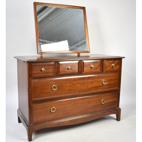 531 - A Stag Mahogany Dressing Chest with Four Short and Two Long Drawers, 104cms Wide