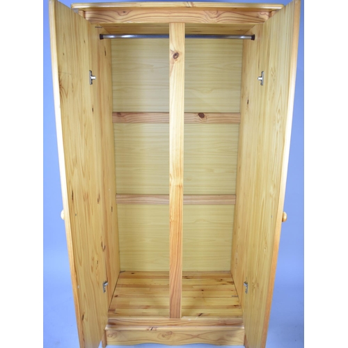 534 - A Modern Pine Hanging Wardrobe, 84cms Wide