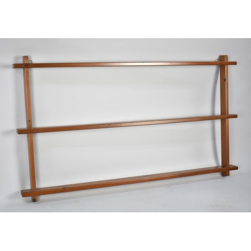 550 - A Wall Mounting Plate Rack, 104cms Wide