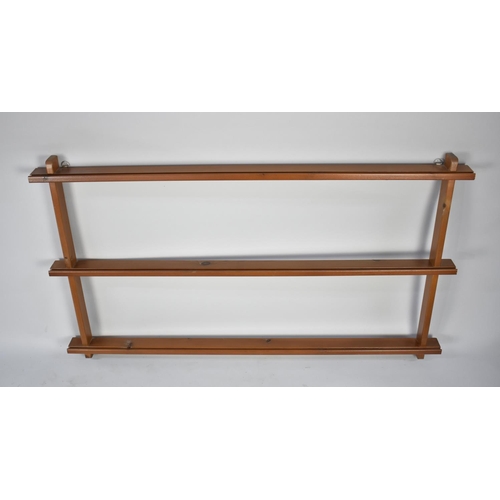 550 - A Wall Mounting Plate Rack, 104cms Wide