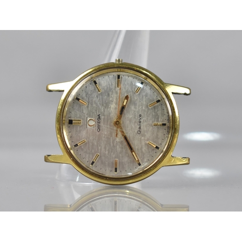 4 - A Vintage Omega Geneve Wristwatch, Silvered Dial with Bi Coloured Baton Hour Indicators and Hands, R... 