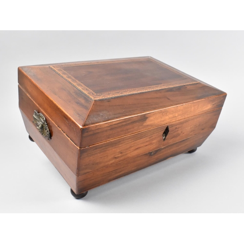 2 - A Late Victorian/Edwardian Inlaid Ladies Work Box, with Hinged Lid to Fitted Interior with Removable... 