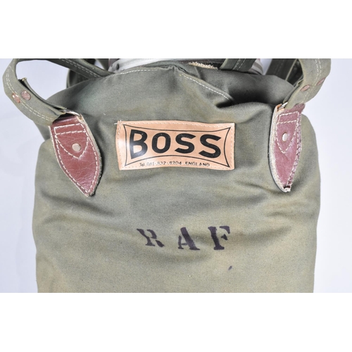 439 - A Boss RAF Punching Bag Together with an RAF Stenciled Sack