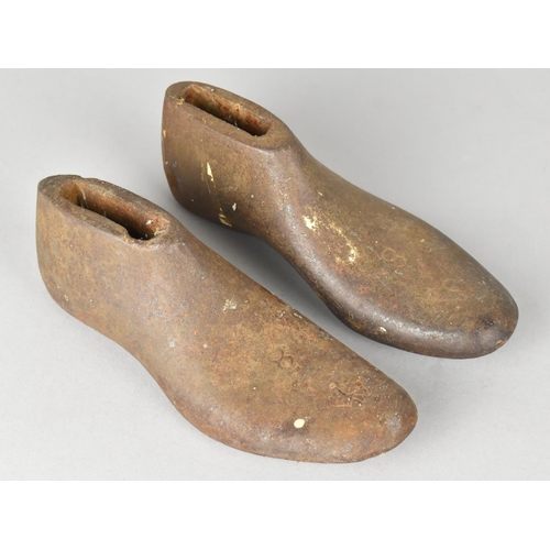 48 - A Pair of 19th Century Cast Iron Childrens Shoe Lasts, 16.5cm Long