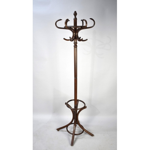 480 - A Late 20th Century Bentwood Hat, Coat and Umbrella Stand