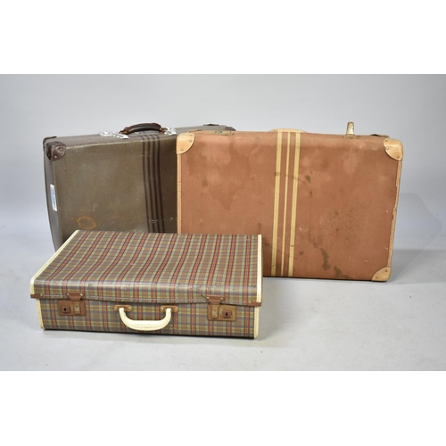 490 - Three Vintage Suitcases