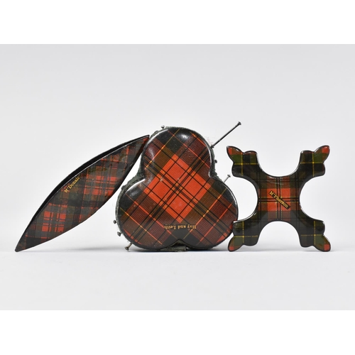 55 - A Collection of Three Tartan Ware Items, Inscribed McPherson, McDonald and Hay and Leith